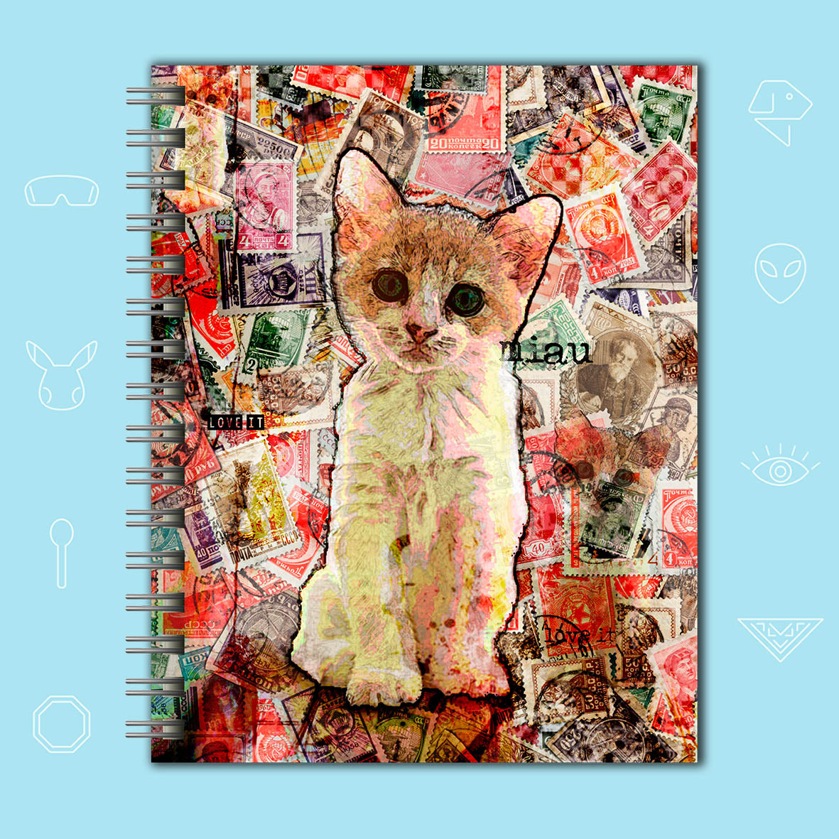 Cuaderno Gatos – Estampilla
